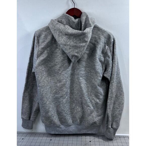MW Gray Zip-Up Hoodie Sz. M Vintage 1980’s Metal Zipper ~minty~ Rocky Balboa - Picture 3 of 16